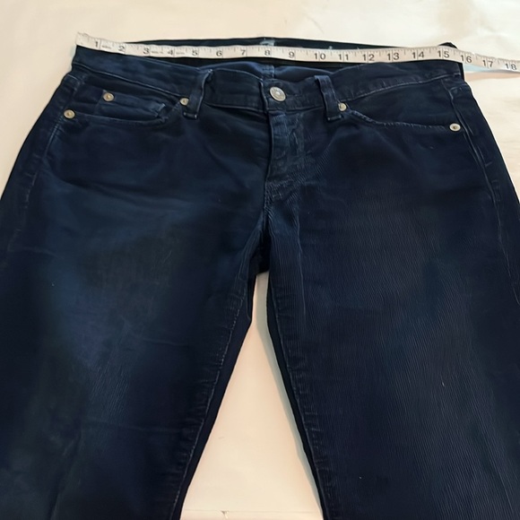 7 For All Mankind Corduroy Straight Leg Mid Rise Size 28 - Picture 4 of 16